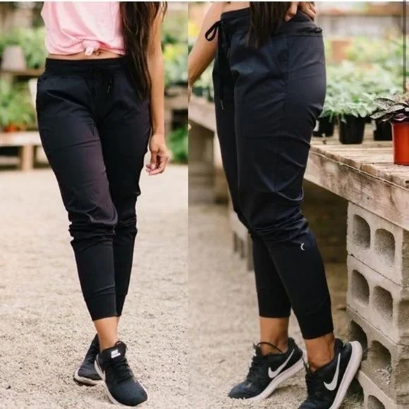 ZYIA Pants Jumpsuits Zyia Activewear Trail Joggers Pant Black Size 8 Poshmark